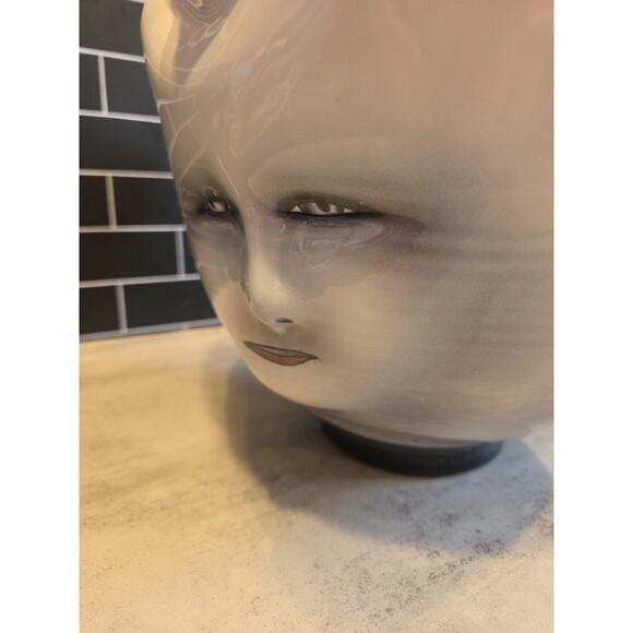 Bing Gleitsman Porcelain 3D Four Faced Bowl/Vase Post Modern Oddities Décor EUC - Picture 10 of 16